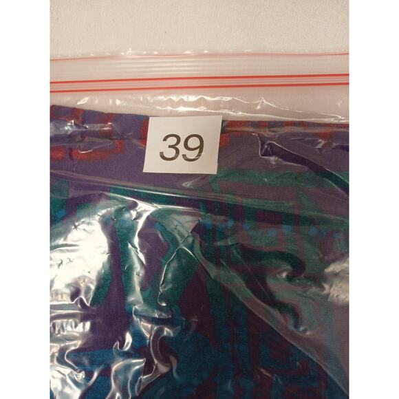 90s EZL Shirt One Size up to 1X Blue Purple Rasta Raggae Tropical Festival Boho - Picture 11 of 11